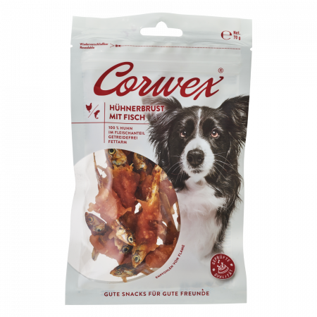 70065 - Corwex Hühnerbrust mit Fisch 70g