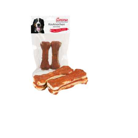 70080 - Kauknochen mit Ente, 2 Stck - 10cm