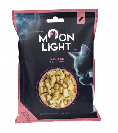 70132 - Moonlight Dinner - Croutons - 100% Lachs, schonend gefriergetrocknete Würfel, 23g