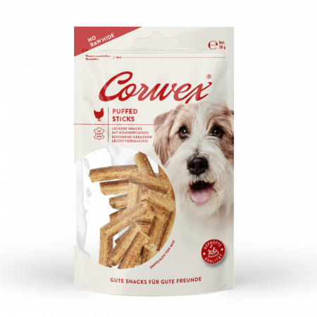 70372 - Corwex Puffed Stick Huhn 50g 50g - "NO RAW HIDE"