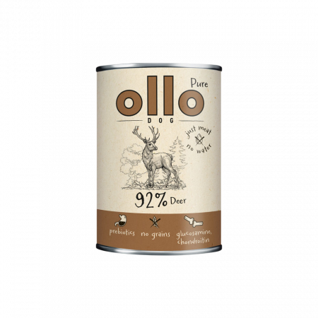OlloDog - Hundefutter Purer Hirsch 400 g