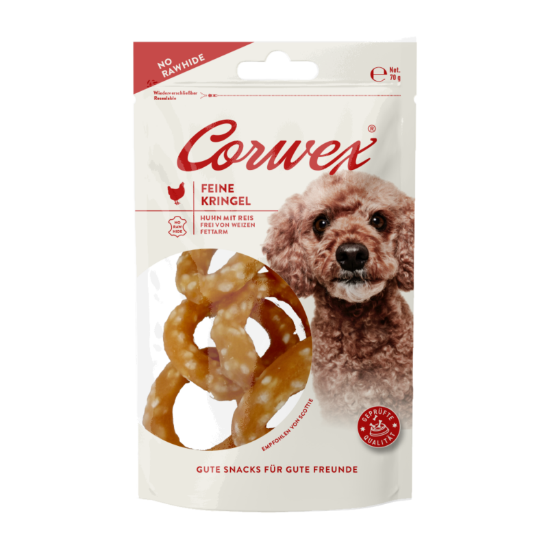 70351 - Corwex Kringel Huhn mit Reis 70g - "NO RAW HIDE"