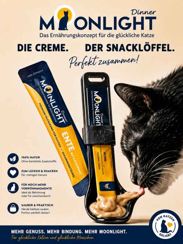 Filetcreme Ente mit Katzenminze 4x15g - auch gefroren ein Schnurrgenuss