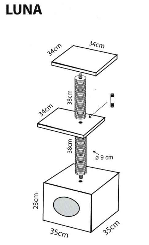 FunnyPet Kratzbaum LUNA