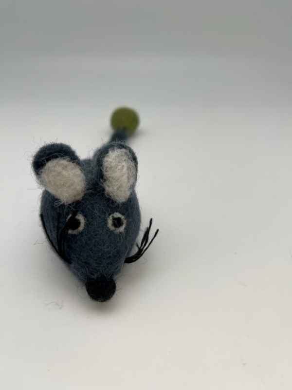 "Woll-Maus" 21cm - Spielzeug für Katzen