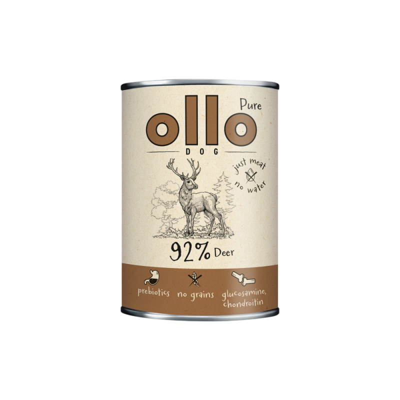 OlloDog - Hundefutter Purer Hirsch 400 g