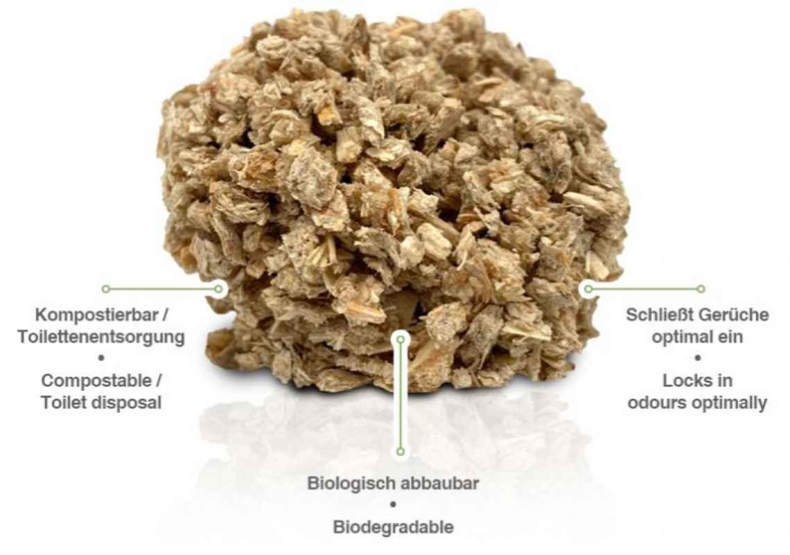 Katzenstreu Pinie 8 kg - doppelt ergiebig, herrlicher Holzduft Katzenstreu Pinie 8 kg - doppelt ergiebig, herrlicher Holzduft