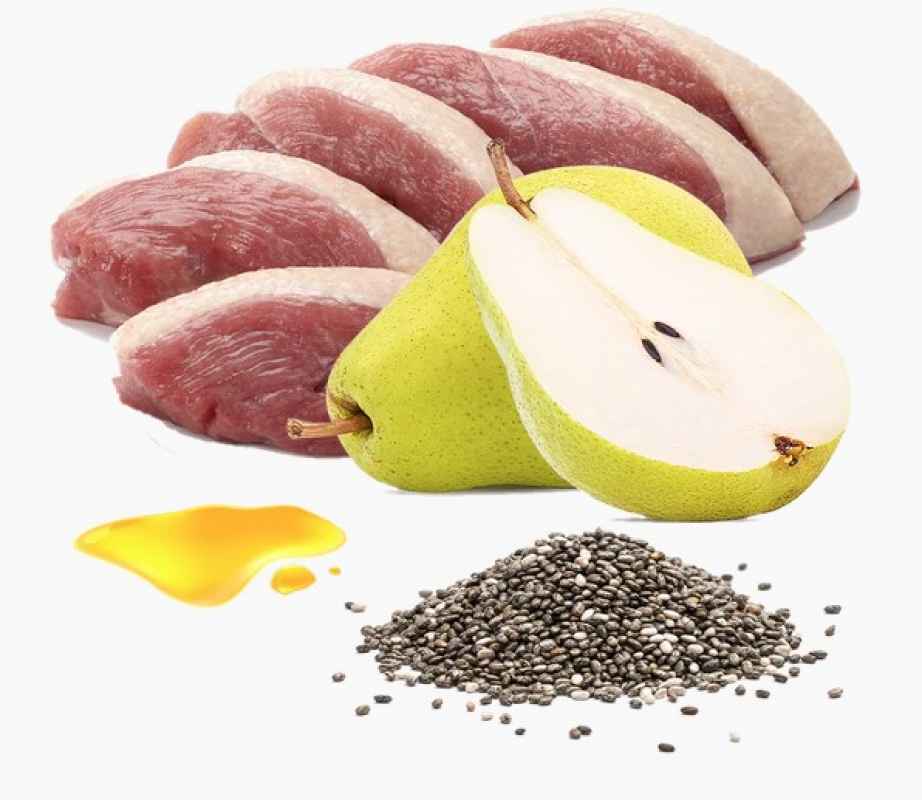 PuroMenu 96% Gans mit Birne und Chiasamen 100g Beutel