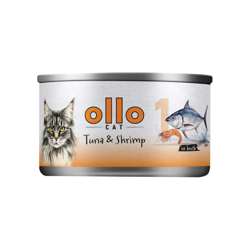 OLLO CAT 1 - Thunfisch + Garnelen 70 g