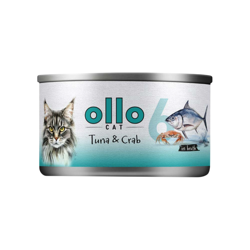 OLLO CAT 6 - Thunfisch, Huhn + Krabbe 70 g
