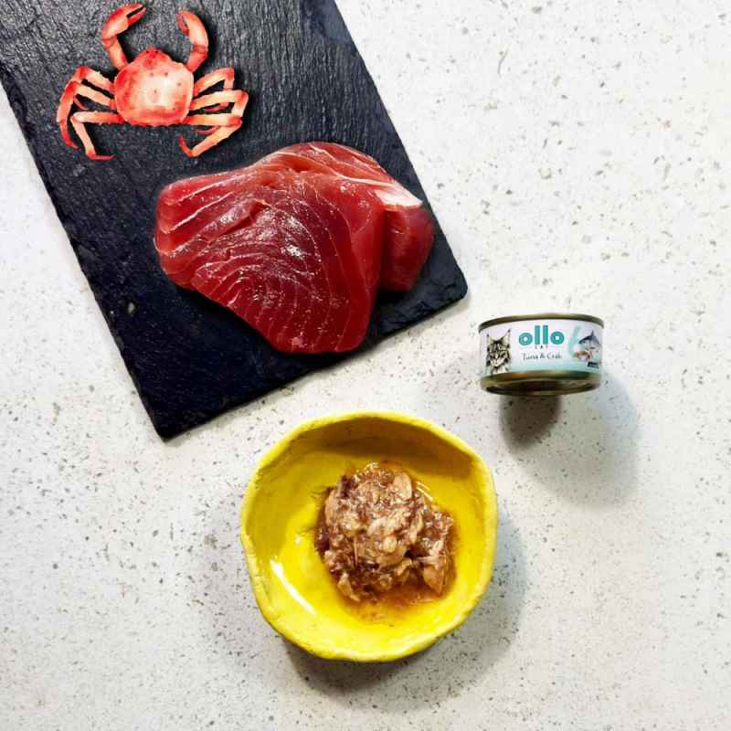 OLLO CAT 6 - Thunfisch, Huhn + Krabbe 70 g