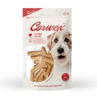 70372 - Corwex Puffed Stick Huhn 50g 50g - "NO RAW HIDE"