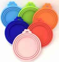 Ein Dosendeckel, Silikon flexibel einsetzbar, 3 Größen, Auswahl farblich sortiert