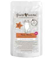 PuroMenu 96 % Truthahn und Lachs, mit Weizengras und Hanfsamen 100g Beutel