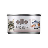 OLLO CAT 12 - Thunfisch + Huhn + Garnelen in Gelee 70 g